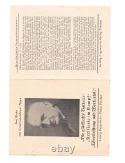 WW2 WWII Allemand Original Artillerie Général livret militaire combat soldat armée