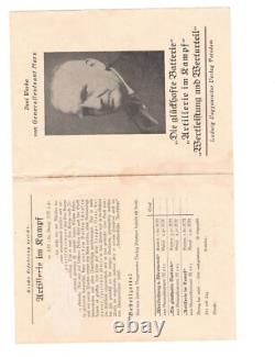 WW2 WWII Allemand Original Artillerie Général livret militaire combat soldat armée