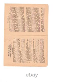 WW2 WWII Allemand Original Artillerie Général livret militaire combat soldat armée