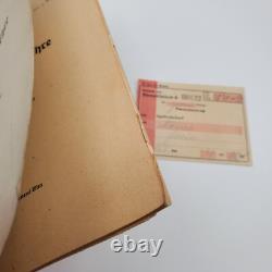 WW2 WWII Allemand Original militaire Wehrmacht soldat ensemble livre billet de train