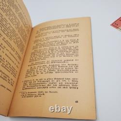 WW2 WWII Allemand Original militaire Wehrmacht soldat ensemble livre billet de train
