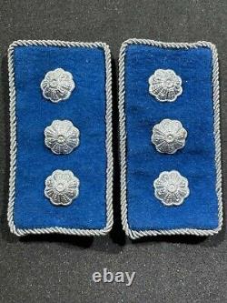 WW2 WWII Armée Allemande Police Militaire de l'Eau / Douanes Maritimes / Écussons de Col de Garde