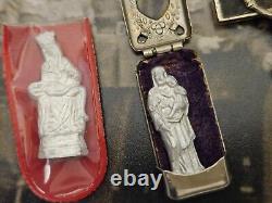 WW2 WWII Armée allemande Wehrmacht icônes du sanctuaire de poche pour soldats Croix Crâne ? Z8