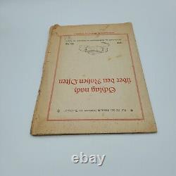 WW2 WWII Original Allemand Palestine Moyen-Orient brochure publication 1941 carte armée