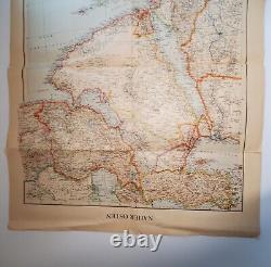 WW2 WWII Original Allemand Palestine Moyen-Orient brochure publication 1941 carte armée