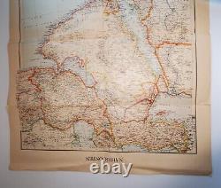 WW2 WWII Original Allemand Palestine Moyen-Orient brochure publication 1941 carte armée