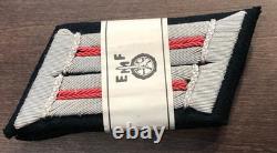 WWII/2 Ensemble original mint de pattes de col d’officier de l’armée allemande Panzer. Emballage d’origine