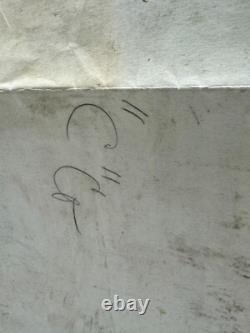 WWII RARE 1944 Premier Charpentier de l'Armée Allemande Identification de l'Igniteur Tableau 21 X 17