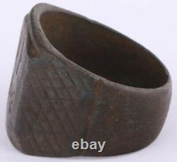 Wh 1942 Bague Allemande Wwii Wehrmacht Wwii Allemagne Armée Militaire Bronze Taille Us 10
