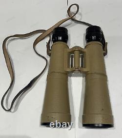 Ww II Armée Allemande 10x50 Bmj Binoculars & Cas 1944 Grande Condition