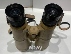 Ww II Armée Allemande 10x50 Bmj Binoculars & Cas 1944 Grande Condition
