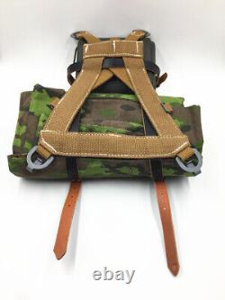 Ww2 Allemand Army Field Load Prendre Des Suspendeurs A-frame Mess Tin Oak Leaf Camo Tent