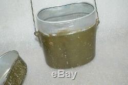 Ww2 Allemand Early Army Kit Mess. (kochgeschirr) (2) 41 Marqué Olhm