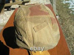 Ww2 Allemand Réversible Camouflage Casque Cover For Army & Elite Wwii Units Orig