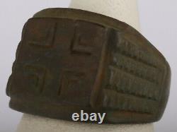 Ww2 Allemand Wehrmacht Cross Wwii Prix Ring Allemagne Armée Militaire Us Taille 10.5