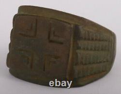Ww2 Allemand Wehrmacht Cross Wwii Prix Ring Allemagne Armée Militaire Us Taille 10.5