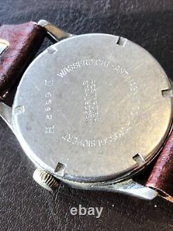 Ww2 German Army Wrist Watch Helma 15 Jewel Movement D H Désignation Suisse