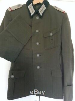 Ww2 Originale Allemande Armée Uniforme Infanterie Lieutenants Service Robe Tunique