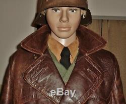 Ww2 Originale Armée Allemande Pardessus Luftwaffe Greatcoat Elite Trench Coat Uniforme