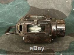 Ww2 Originale / Seconde Guerre Mondiale Relic Armée Allemande Multipurpose Bakélite Carbure Lanterne