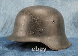 Wwii Allemand Heer M42 Casque De Combat Soldat Wehrmacht Uniforme Us Army Vet Domaine