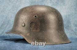 Wwii Allemand Heer M42 Casque De Combat Soldat Wehrmacht Uniforme Us Army Vet Domaine