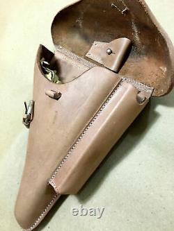Wwii Allemand Luger P08 Hardshell Leather Holster W. Retirage Tool Lot De 10