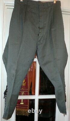 Wwii Officier De L’armée Allemande Breeches Ww2 Wehrmacht Uniforme Tunique Pantalon Original