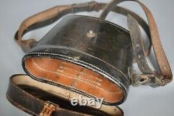 Wwii Pré-guerre Allemand 6x30 Dienstglas Cas Binoculaire Busch 1937 + Bracelet Original