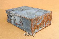 Wwii Ww2 Old German Military Army 2cm Flak Tin Box Storage Champ De Bataille Vide