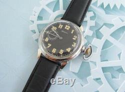 Zenith 1930 1940 Années Seconde Guerre Mondiale Vintage Suisse Pour L'armée Allemande Militaire Wristwatch