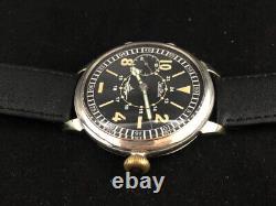 Zentra Military Style Wwii German Army 1939 -1945 Montre Suisse Vintage Pour Hommes